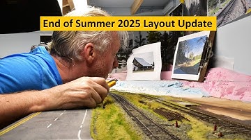 UPDATE | Model Railroad Shelf Layout Update # 339 | End of Summer | 2025 | Boomer Diorama