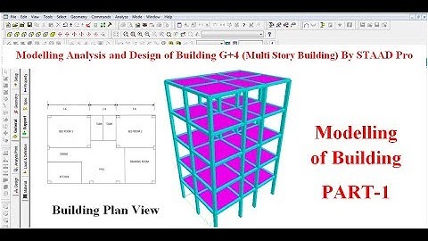 G+4 Building design by staad pro software | online_training | software training | online course |