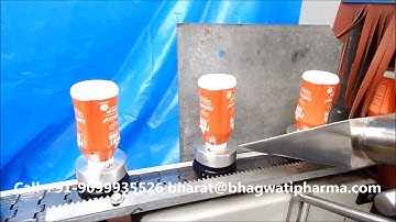 Empty HDPE Bottle Electric Shrink Sleeve Tunnel with Conveyor and Rotating pucks
