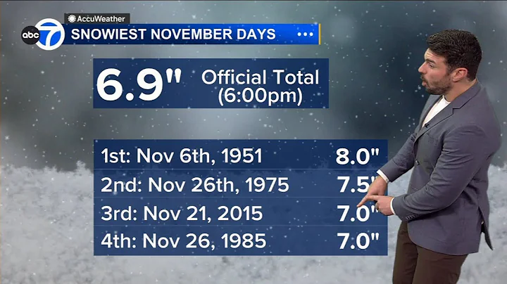 Winter storm brings snowiest November day in decades for Chicago