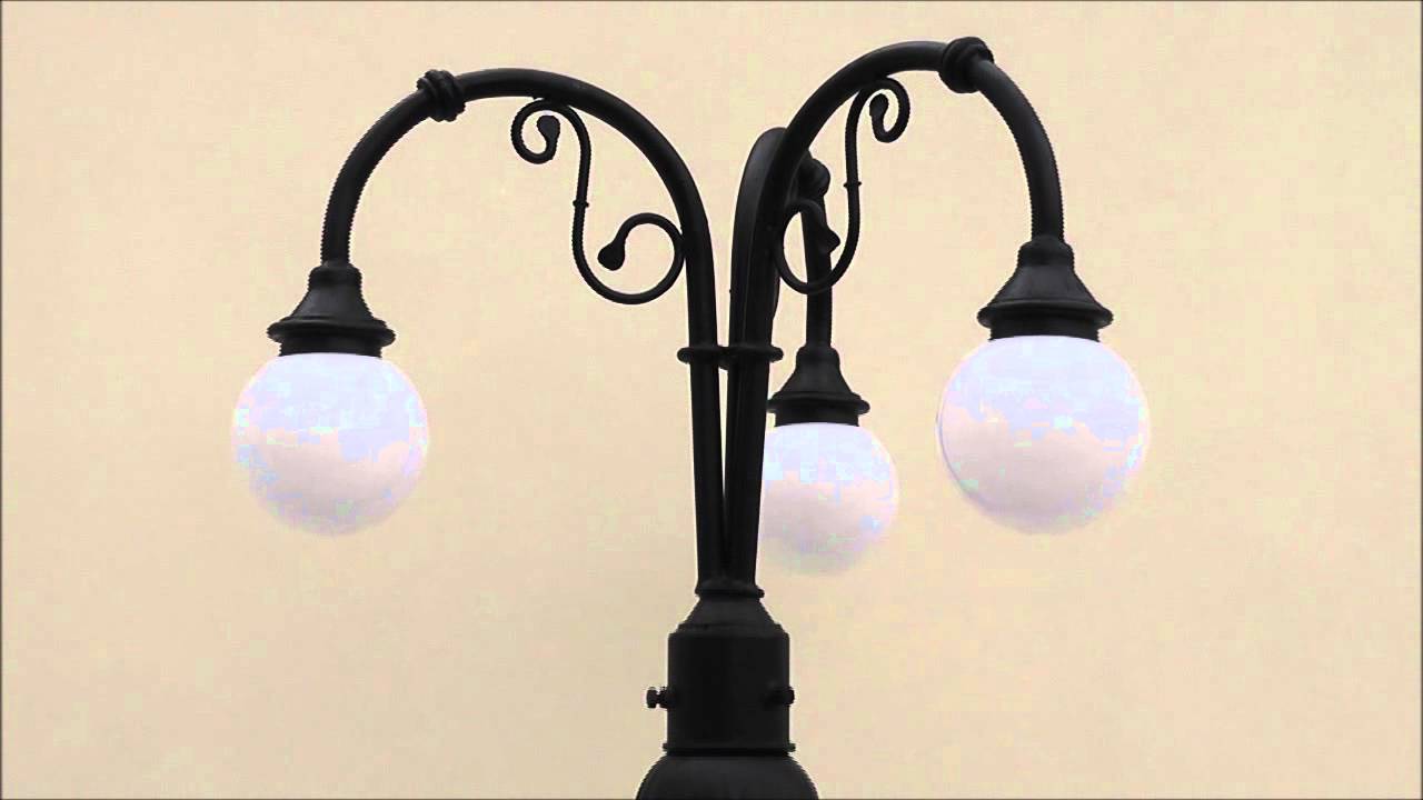 Lamp Post & Globes - YouTube