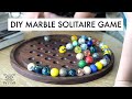 DIY Marble Solitaire Game - #BuildAtHome Project - Scrap Wood Challenge!