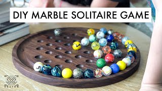 DIY Marble Solitaire Game - #BuildAtHome Project - Scrap Wood Challenge! screenshot 2