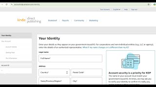 How To Setup an Amazon KDP Account (US & Non-US Citizens) | Step-by-Step Kindle Direct Publishing
