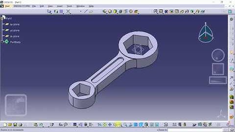 hexa and pentagone wrench design in CATIA V5