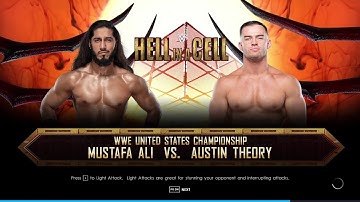 WWE 2K22 Gameplay / Theory vs Mustafa Ali / United States Championship / WWE Hell In A Cell 2022 !!!