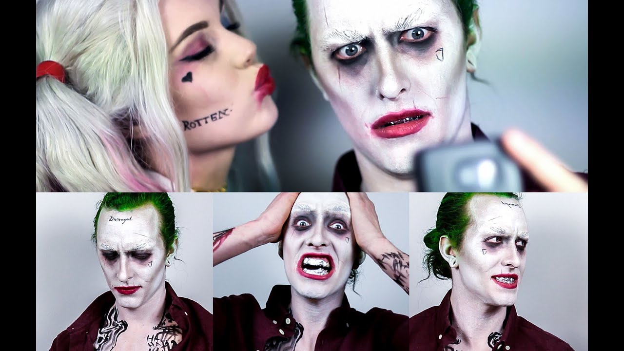 The Joker Suicide Squad Ft Harley Quinn Makeup Tutorial YouTube