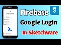Sketchware Google Login App Ready Project | Firebase Authentication | Developer Sarthi 