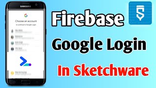 Sketchware Google Login App Ready Project | Firebase Authentication | Developer Sarthi 