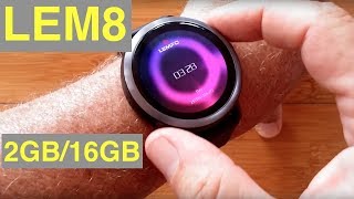 LEMFO LEM8 4G Android 7.1.1 Always Time Display Smartwatch: and 1st Look - YouTube