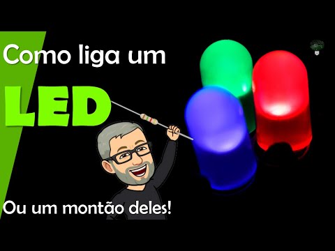 Vídeo: Como Conectar Um LED