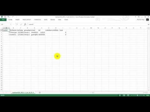 Test export csv