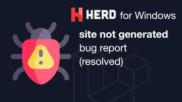 Laravel Herd on Windows - Site not generated 404 [Bug Report]