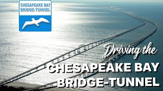 Driving the Chesapeake Bay Bridge Tunnel from the Eastern Shore to Virginia Beach. Full crossing