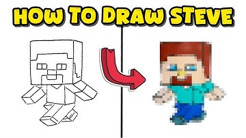 How to Draw Steve from Minecraft – Game Character Art Tutorial