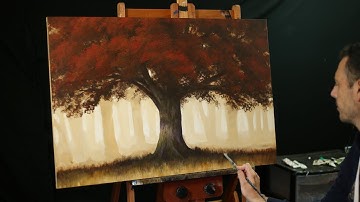 How to paint - tips and tricks - using complimentary color accents in your landscape paintings