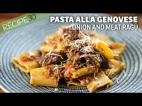 Those who love Italian meat Ragu will enjoy Pasta alla Genovese!
