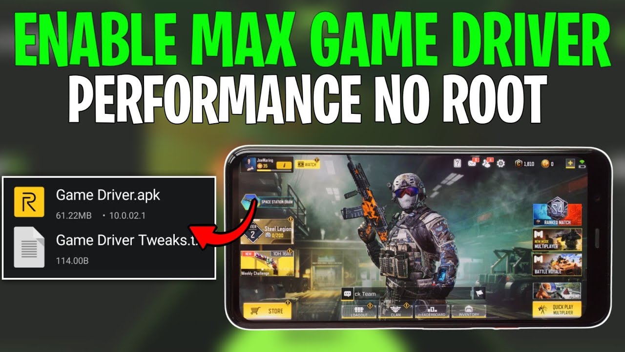 Enable Max Game Driver For Android No Root | Max FPS & Fix Lag ! - YouTube