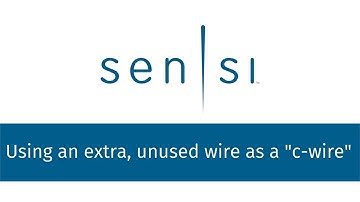 Sensi installation - Using an extra, unused wire as a common wire