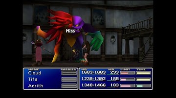 Final Fantasy VII - Red XIII - Lv4 Limit Break: Cosmo Memory Location + Vincent