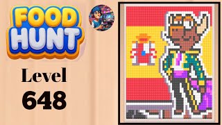 Food hunt pixel puzzle level 648 solution and walkthrough for gameplay