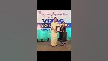 Saree draping master class#Thivyan jaya ruben sir#International saree drapist#Yt shorts#pleating