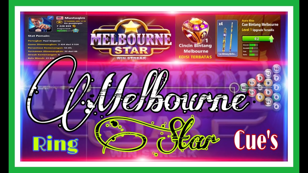 MELBOURNE STAR win streak | Free Cue + Ring
