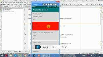 Recyclerview item click color change in Android Studio