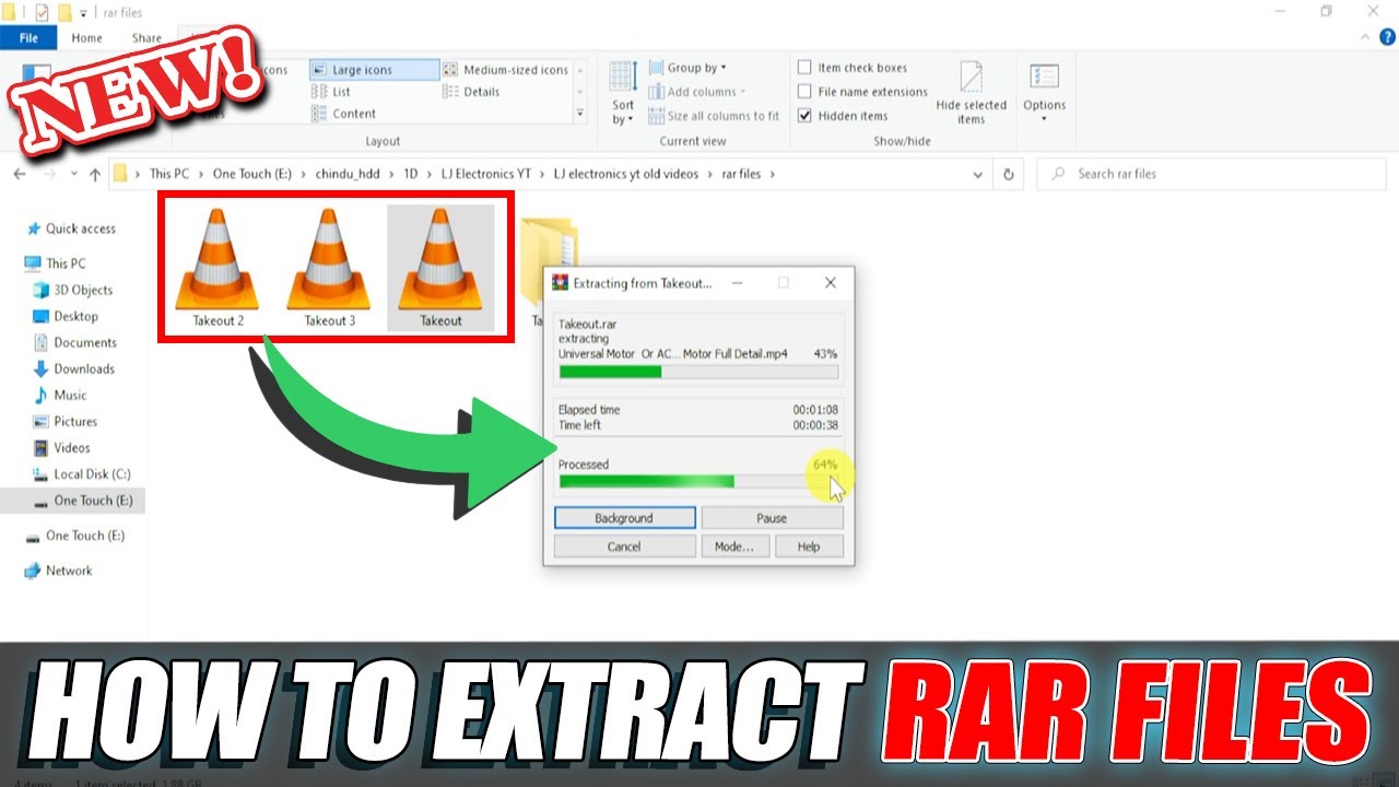 How to Extract RAR Files on Windows PC/Computer? - YouTube
