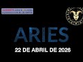 Horóscopo Diario - Aries - 22 de Abril de 2026.