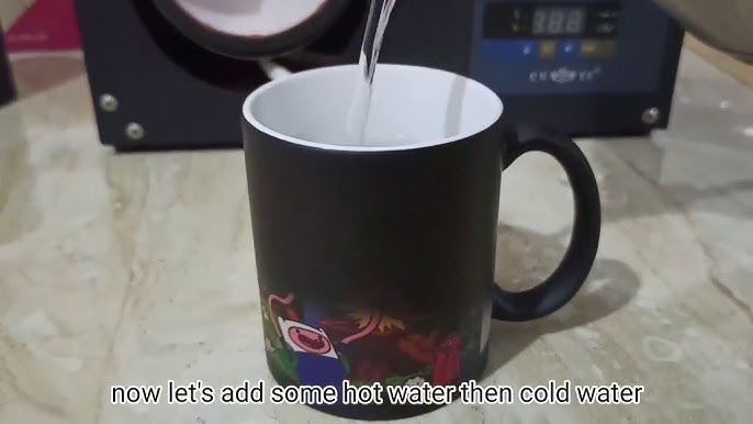 Unravel the surprise of this magic mug with hot water