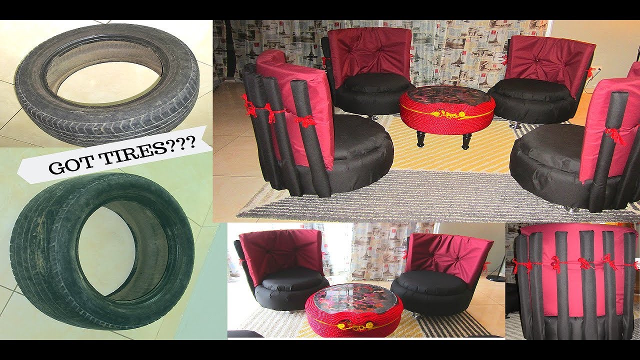 How To Turn Your Old Tire To Stylish Chair Youtube