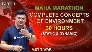 Environment and Ecology | Part 1 - 30 Hour Maha Marathon | UPSC CSE/IAS 2020/21/22 | Ajit Tiwari