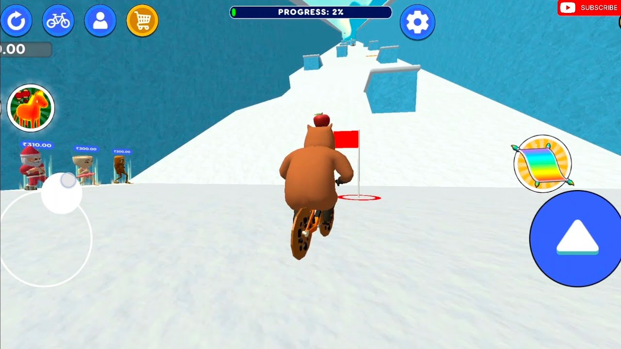 Obby on a bike 3D Game Play😂Impossible Obby 3D Android Game Play.