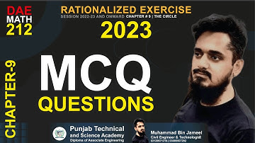 DAE | MATH-212 | Chapter 9 MCQ