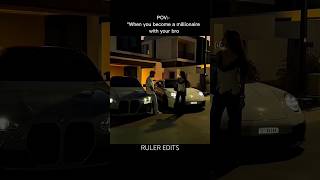 pov - "when you become millionaire with your bro 🤫"#bmw #shorts #bmwm5 #bmwm4 #viral