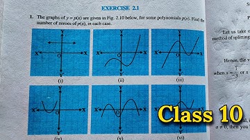 Ex 2.1 Polynomials Class 10 Chapter 2 | NCERT | MAths CBSE  | Rajmith study