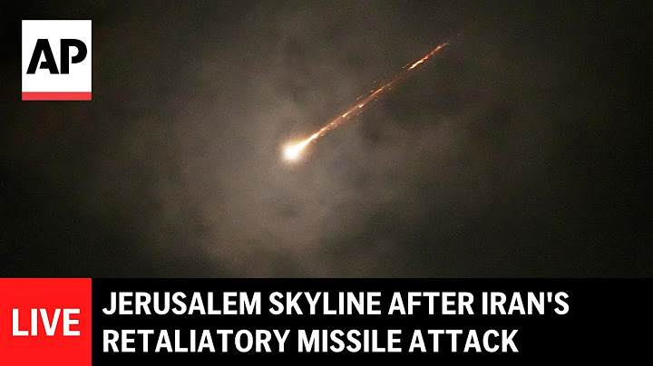LIVE: Jerusalem skyline after Iran's retaliatory missile attack on Israel