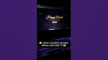 💻 When Coders Celebrate Diwali ✨ | Happy Diwali Website Using HTML CSS JS #shorts