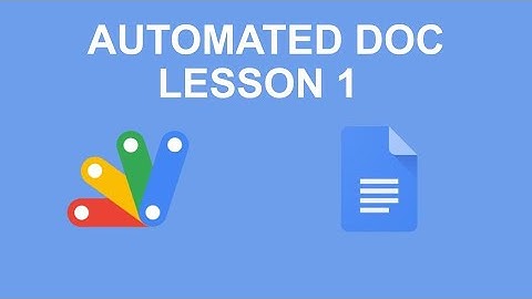 Automated Google Documents with Google Apps Script