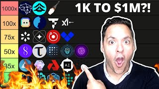 🔥 25 AI CRYPTO ALTCOINS WITH 100-1000X POTENTIAL BY 2025?! (MILLIONAIRE TIER LIST!)