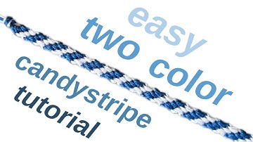 two color candystripe || friendship bracelets