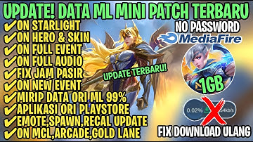 Data ML Full Event 1Gb Patch Revamp Terbaru | Size Ml Kecil | Cara Mengatasi Lag & Patah Patah
