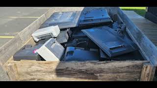 Great load of recycling headed of to the shredders saved from the landfill. #environment #green