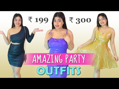 ₹199 main Dress 😱 Trying Sabse Sasta Party Dresses From Myntra