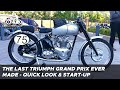 1950 Triumph Grand Prix Mk 3 - last ever made - quick look & start-up