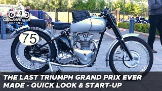 1950 Triumph Grand Prix Mk 3 - last ever made - quick look & start-up