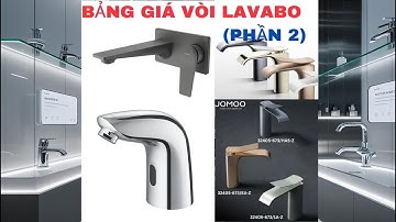 GIÁ VÒI LAVABO CAO CẤP – CẢM ỨNG – LẠNH JOMOO 2025 | CHỌN MẪU NÀO CHO PHÒNG TẮM HIỆN ĐẠI (Phần 2)