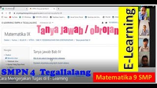 Zoom Cara Mengerjakan Tugas di E  Learning SMPN 4 Tegallalang