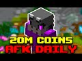 This update makes 20m per day afk early game  hypixel skyblock money making method